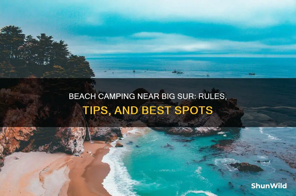 can i camp on the beach near big sur