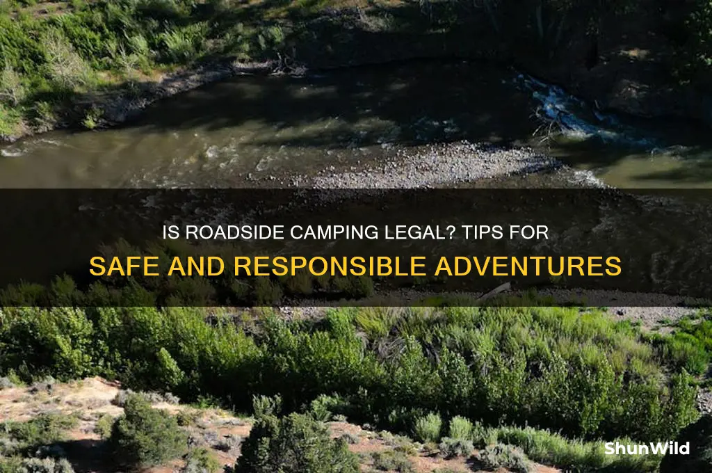 can i camp on the side of the road