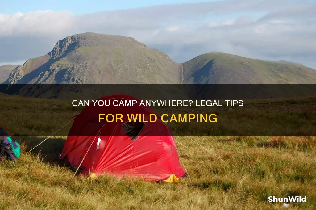 can i camp out anywhere