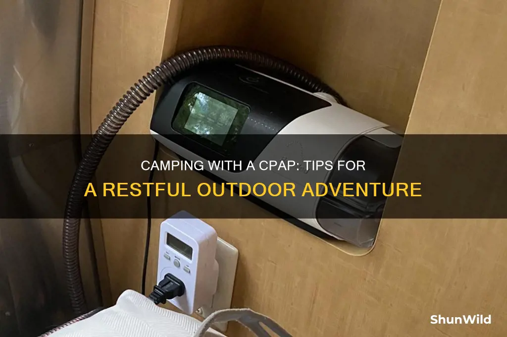 can i camp with a cpap