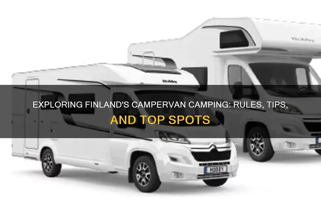 can i camp with campervan in finland