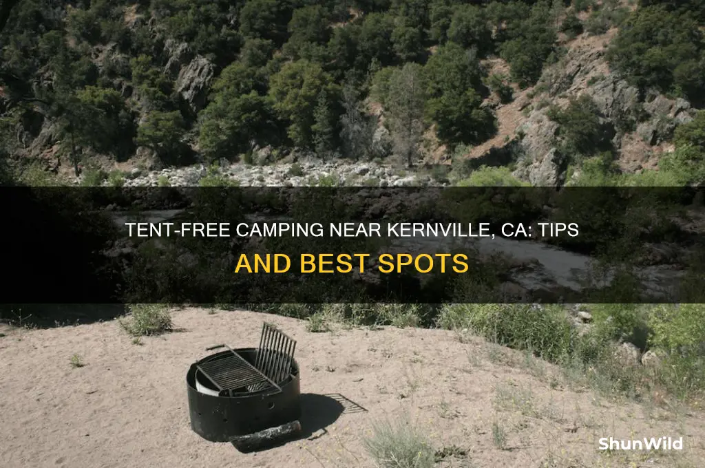 can i camp without a tent near kernville ca