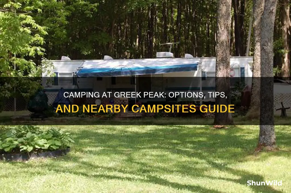 can i camping at greek peak