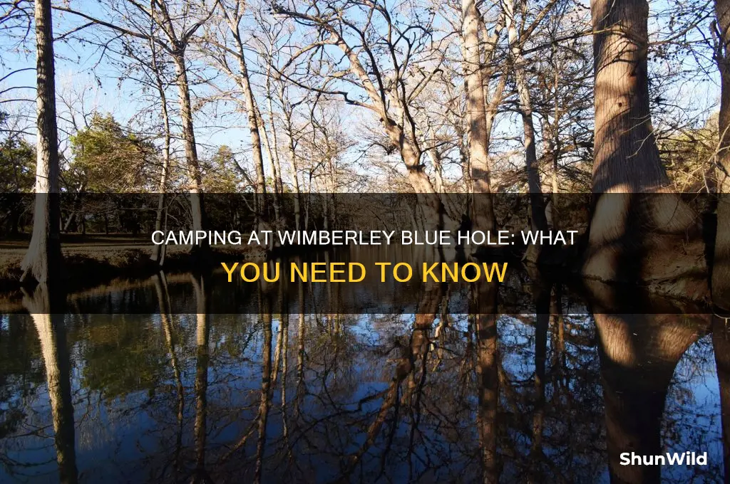 can i camping at wimberley blue hole