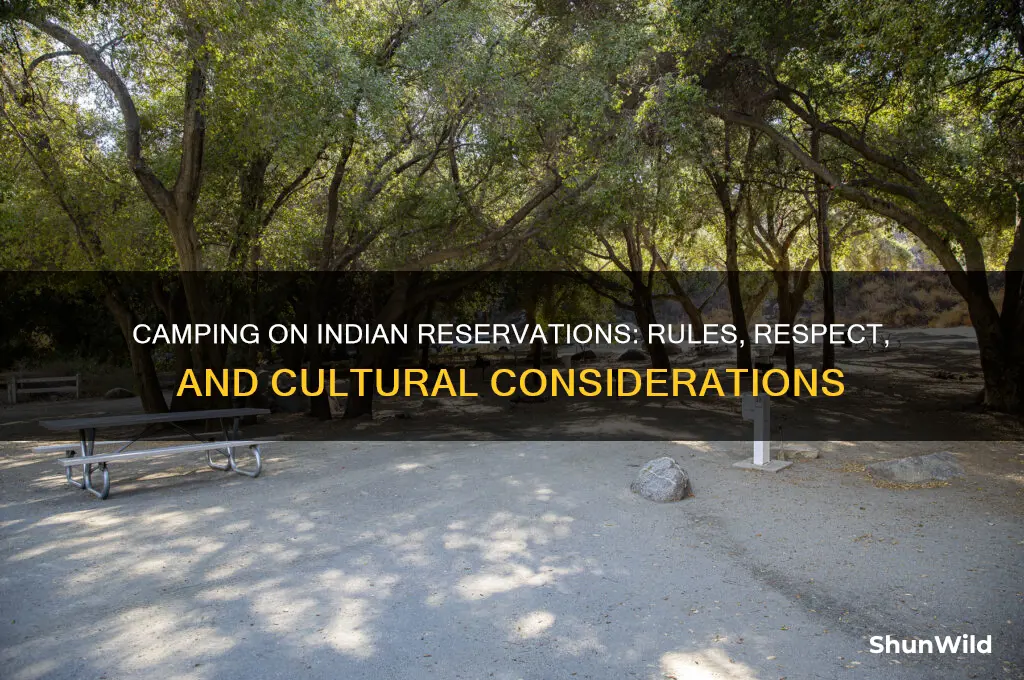 can i camping on an indian reservation