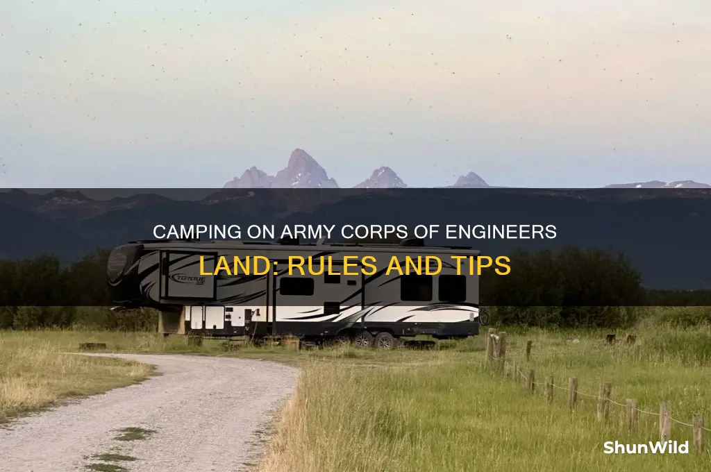 can i camping on army corps of engineers