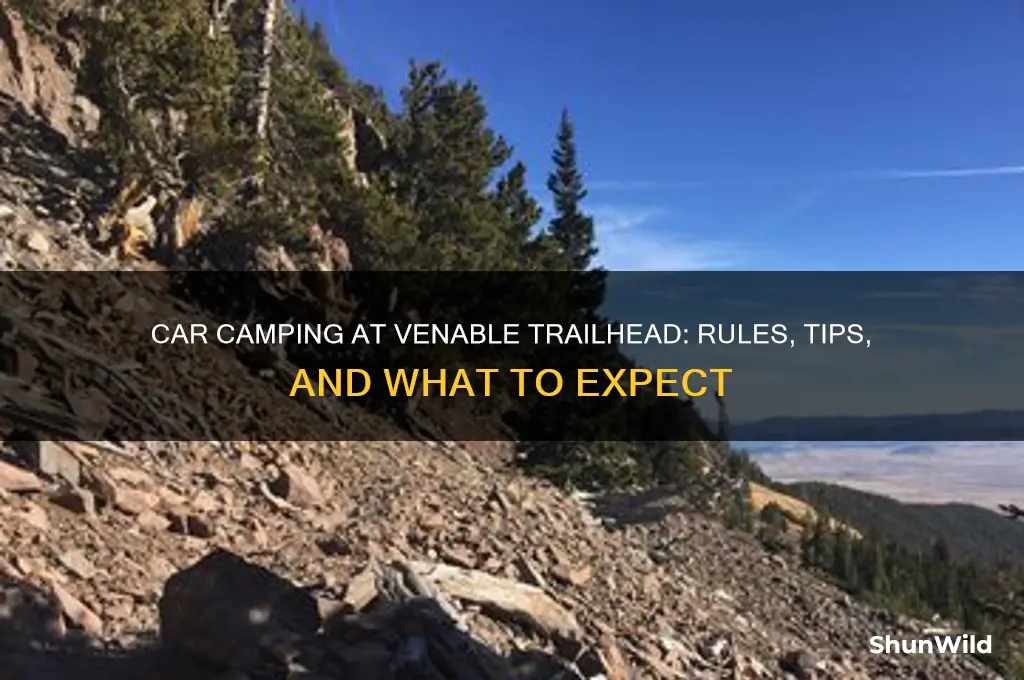 can i car camp at venable trailhead