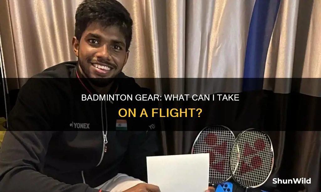 can i carry badminton racquet in flight