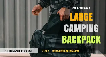 Can You Carry a Large Camping Backpack as a Carry-On?