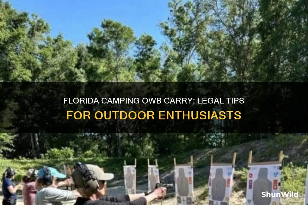 can i carry outside the waistband camping in florida