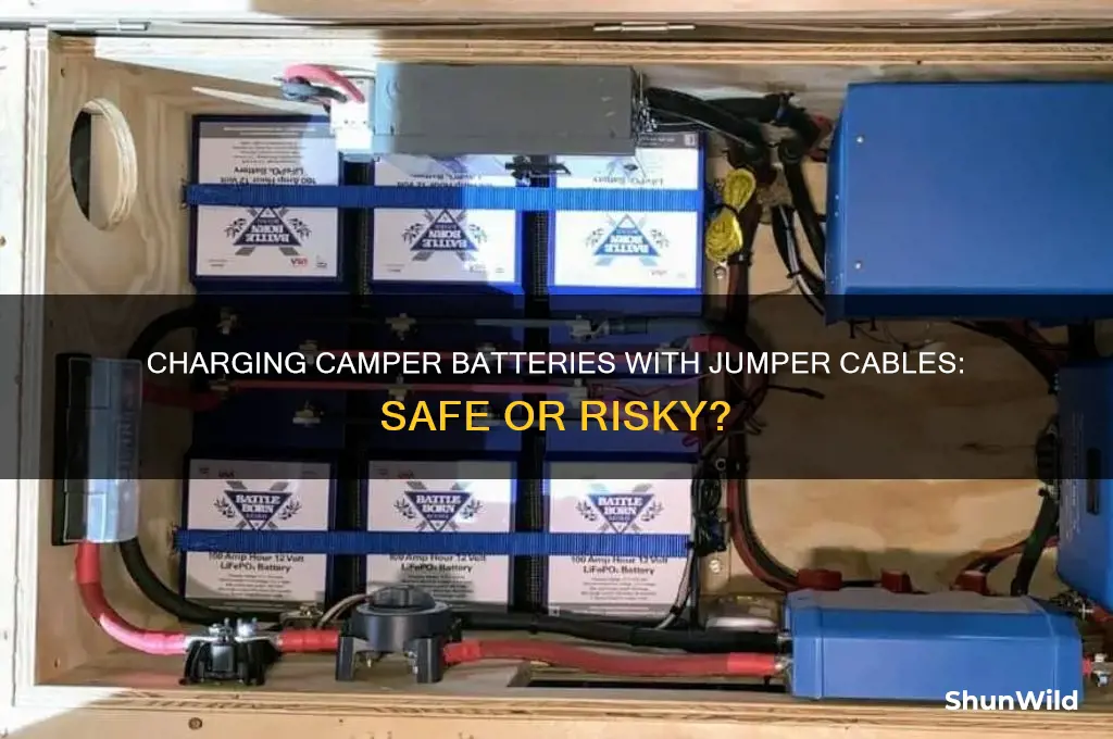can i charge my camper battery with jumper cables