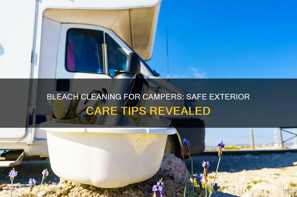 can i clean the outside of my camper with bleach