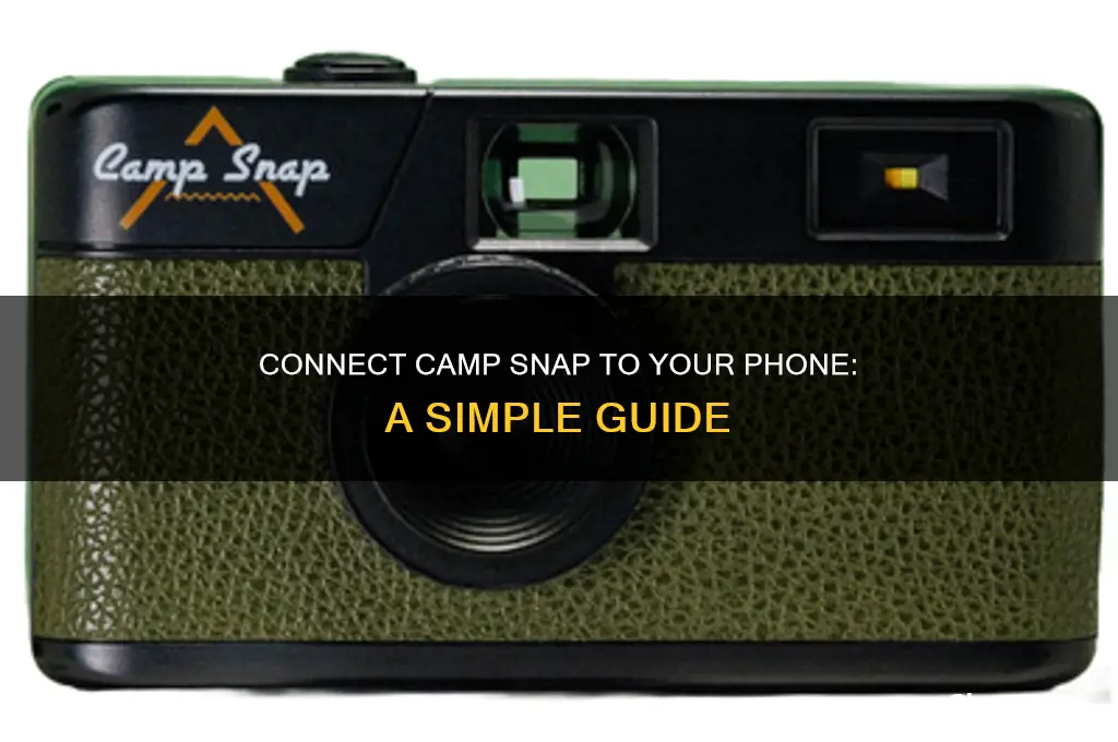 can i connect camp snap to my phone