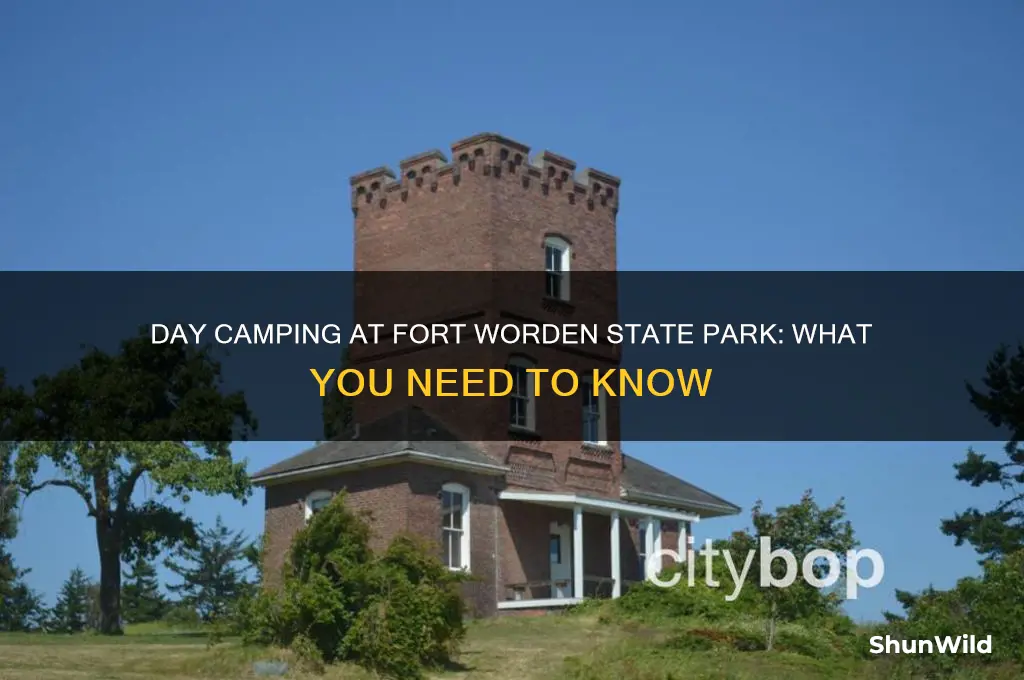 can i day camp at fort worden state park