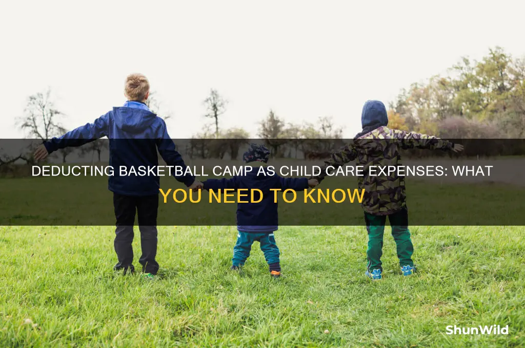 can i deduct basketball camp as child care expenses