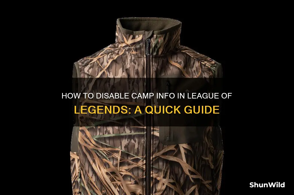 can i disable camp info lol