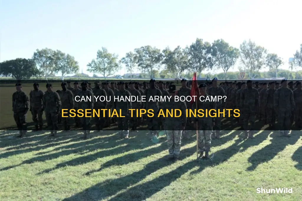can i do army boot camp