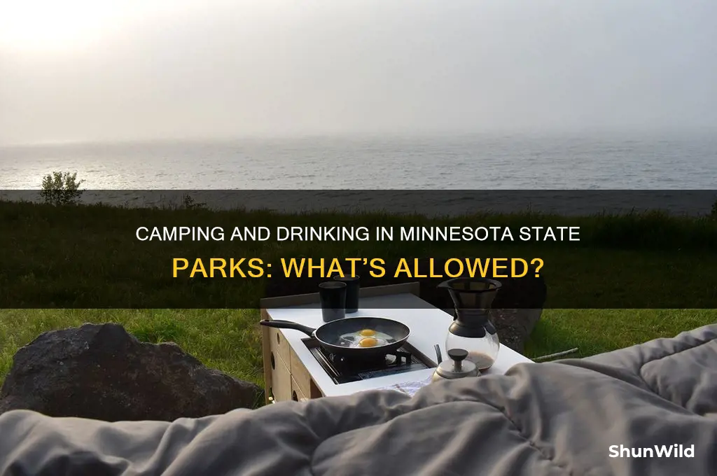 can i drink in state parks while camping minnesota
