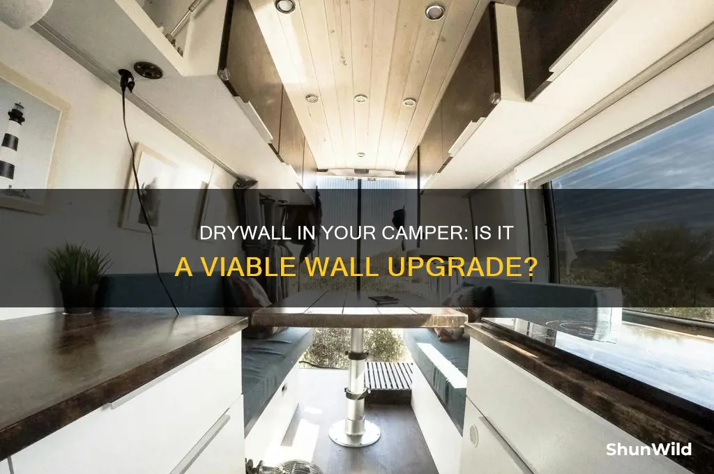 can i drywall camper walls