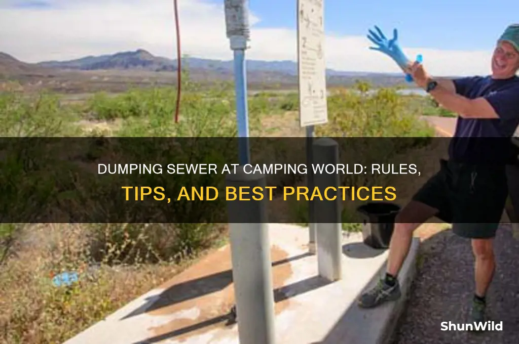 can i dump my sewer at camping worl