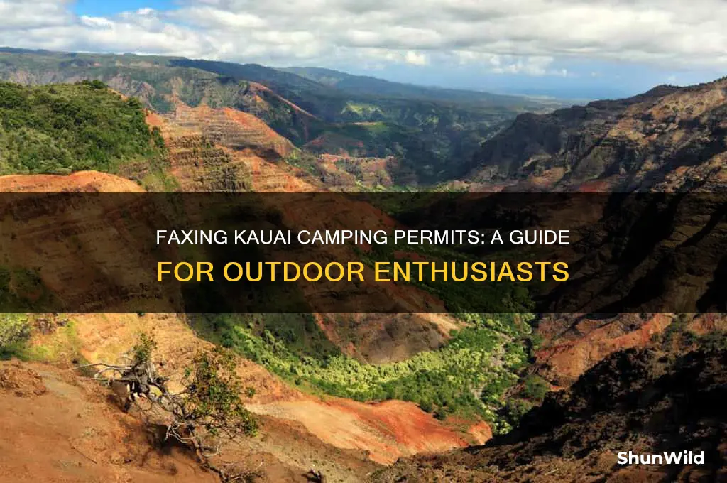 can i fax camping permits for kauai