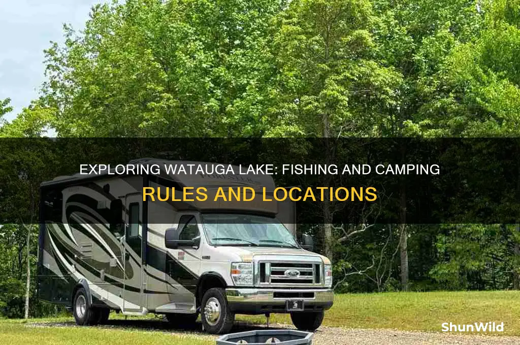 can i fish an camp anywhere on watauga lake