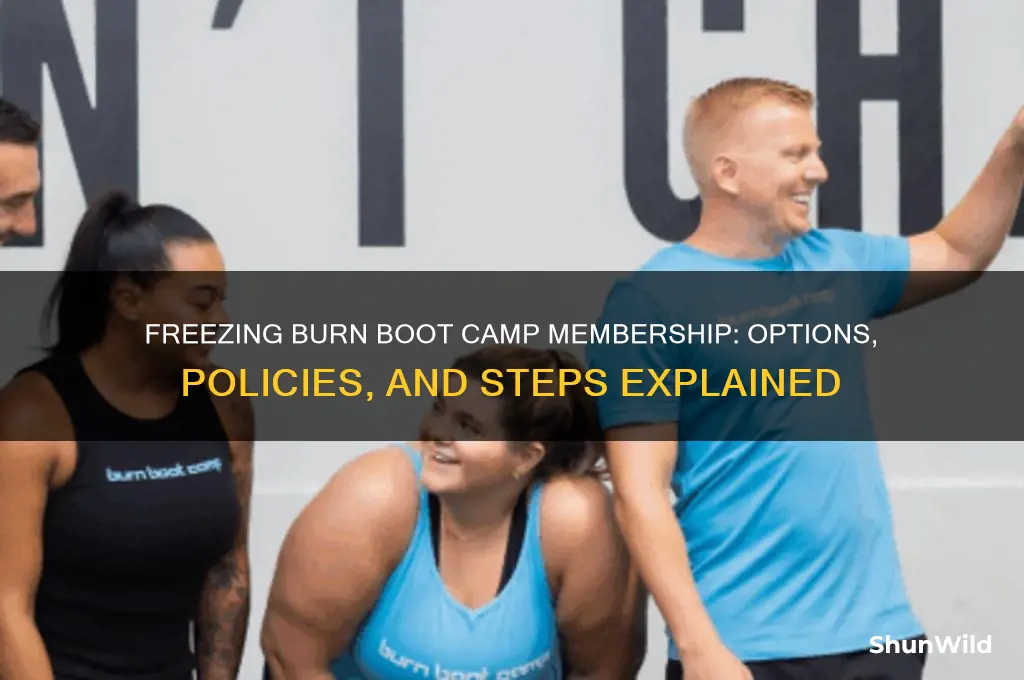 can i freeze my burn boot camp membership