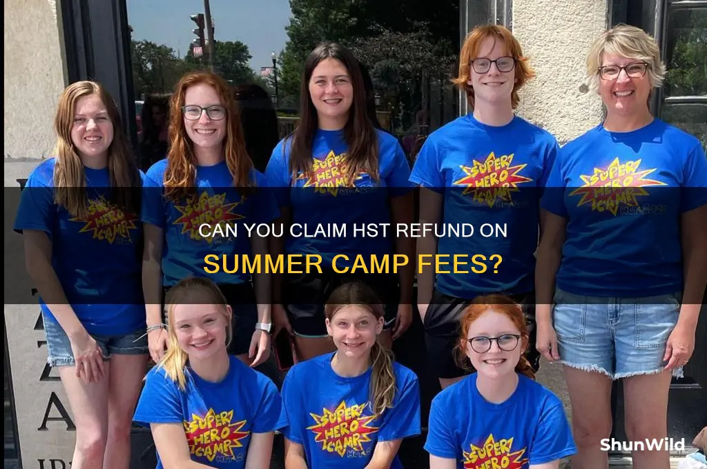can i get hst back from summer camp fees
