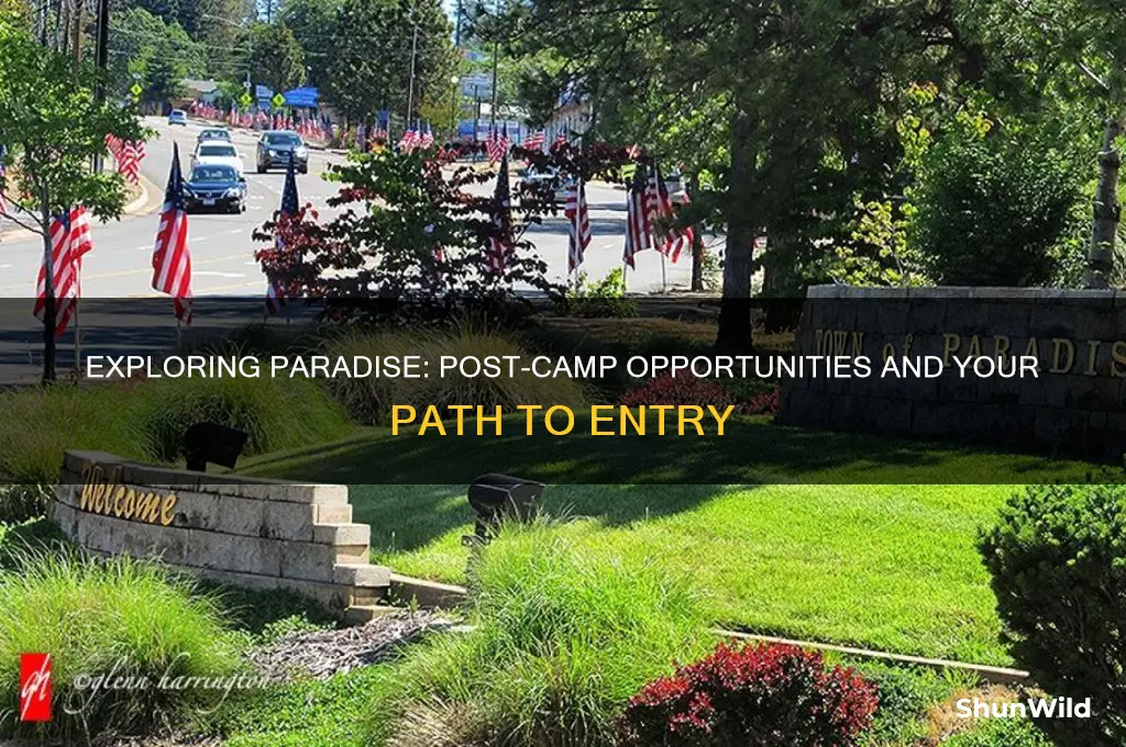 can i get into paradise aftere camp