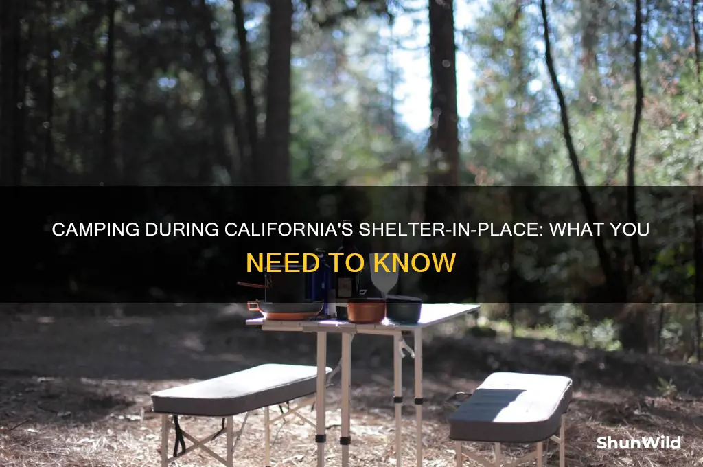 can i go camping during shelter in place in california