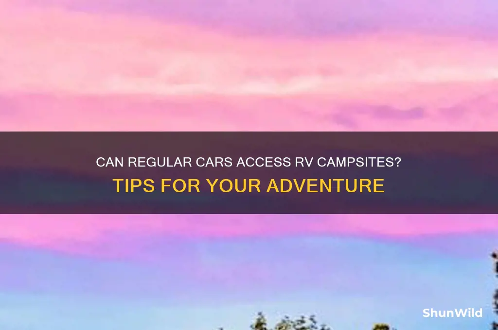 can i go normal car to rv camp