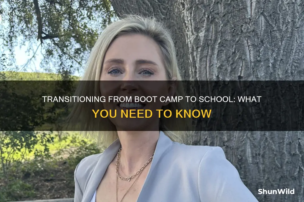 can i go straight to a school after boot camp