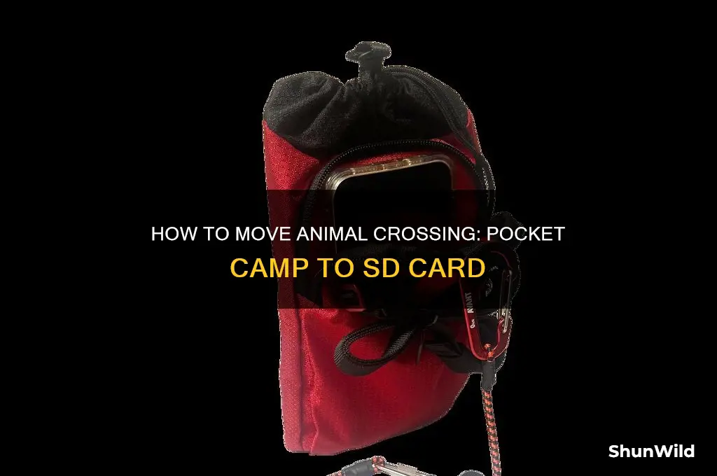 can i move pocket camp to an sd card