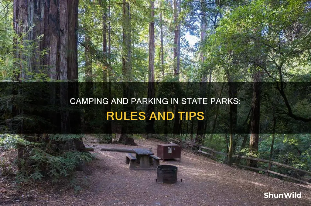 can i park and camp in state parks