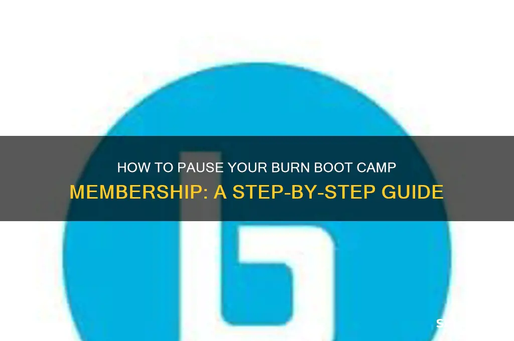 can i pause my burn boot camp membership