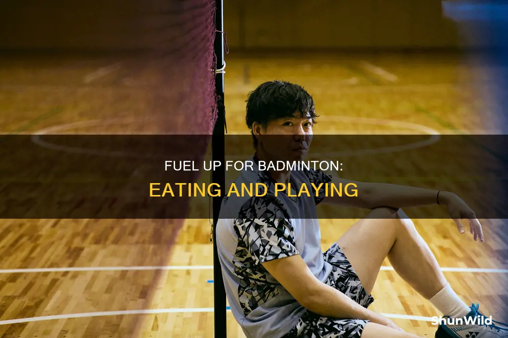 can i play badminton after eating