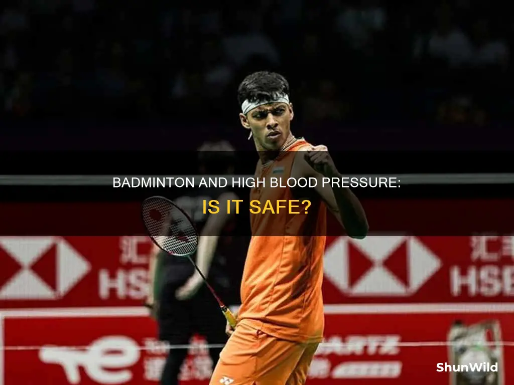 can i play badminton with high blood pressure