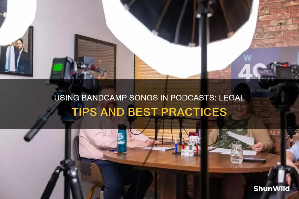 can i play band camp songs on my podcast