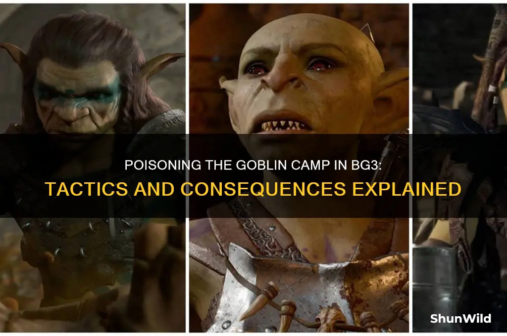 can i poison the goblin camp bg3