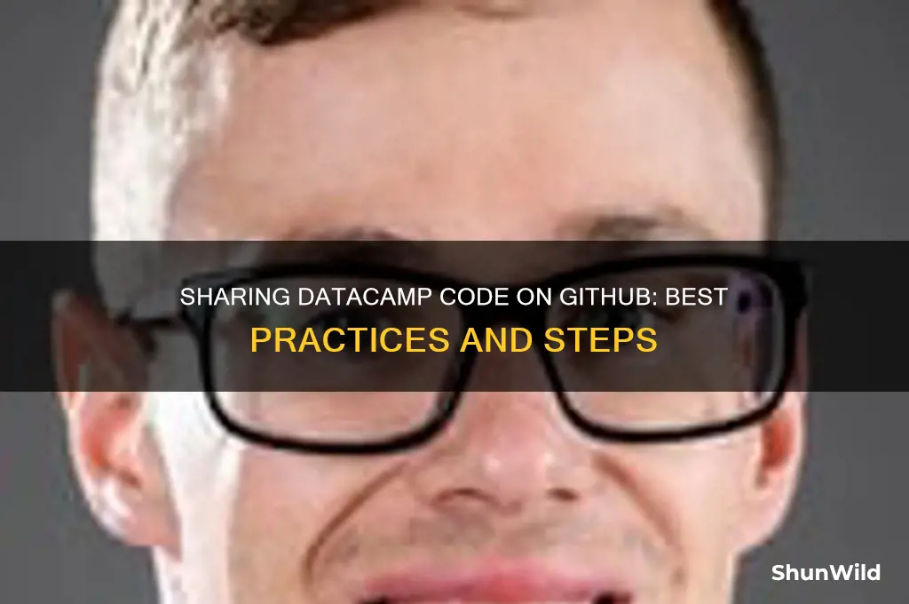 can i post data camp code work in github