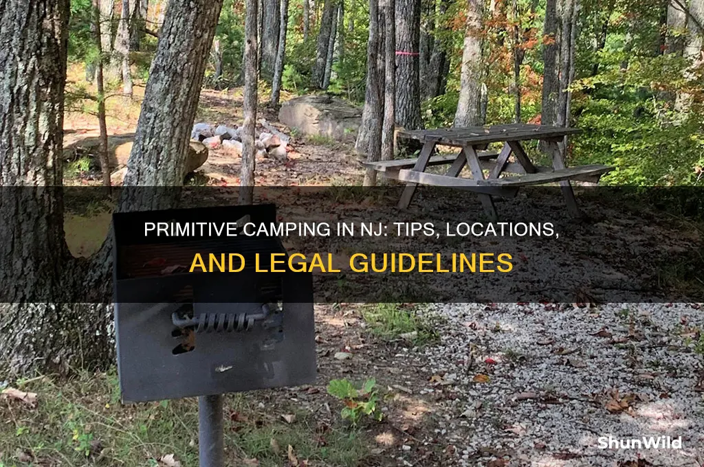 can i practice primitive camping in nj