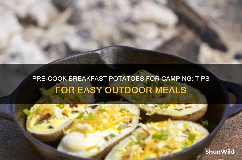 can i pre cook breakfast potatoes for camping