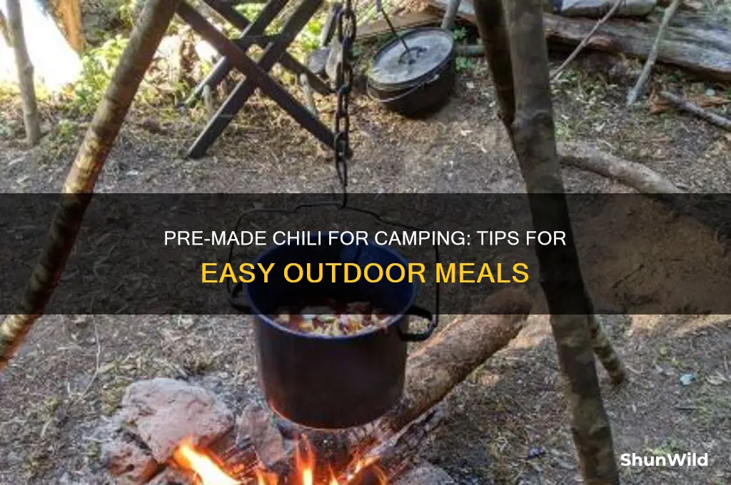 can i pre make chili for camping