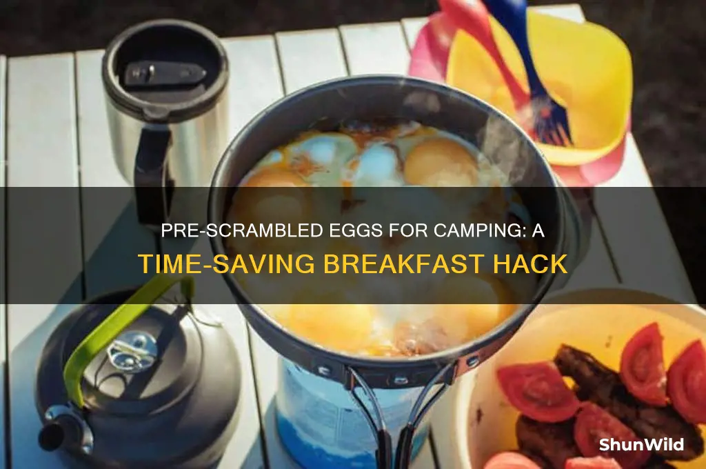 can i pre scramble eggs for camping
