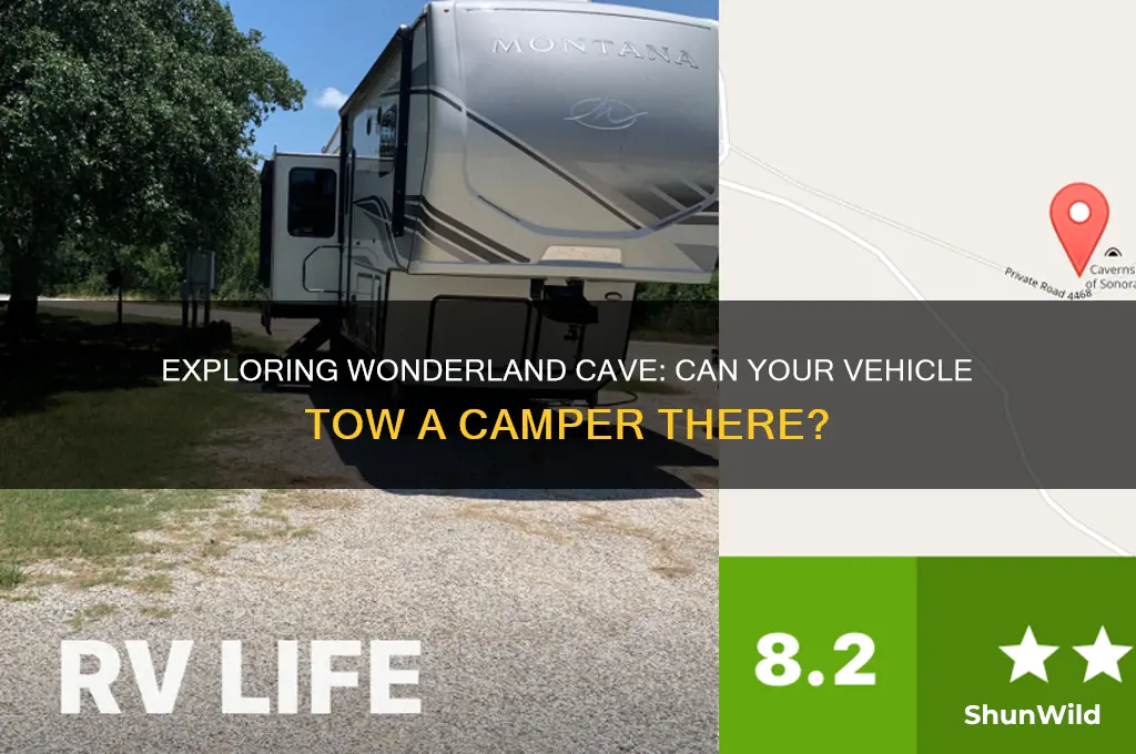 can i pull a camper to wonderland cave