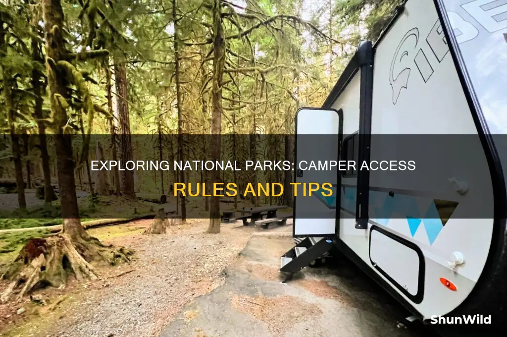 can i pull my camper into a national park