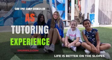 Camp Counselor as Tutoring Experience: Enhancing Your Resume Effectively