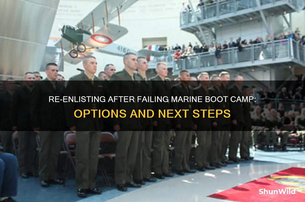 can i re enlist if i fail marine boot camp
