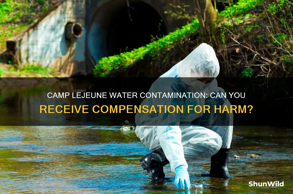 can i receive money from camp lejeune