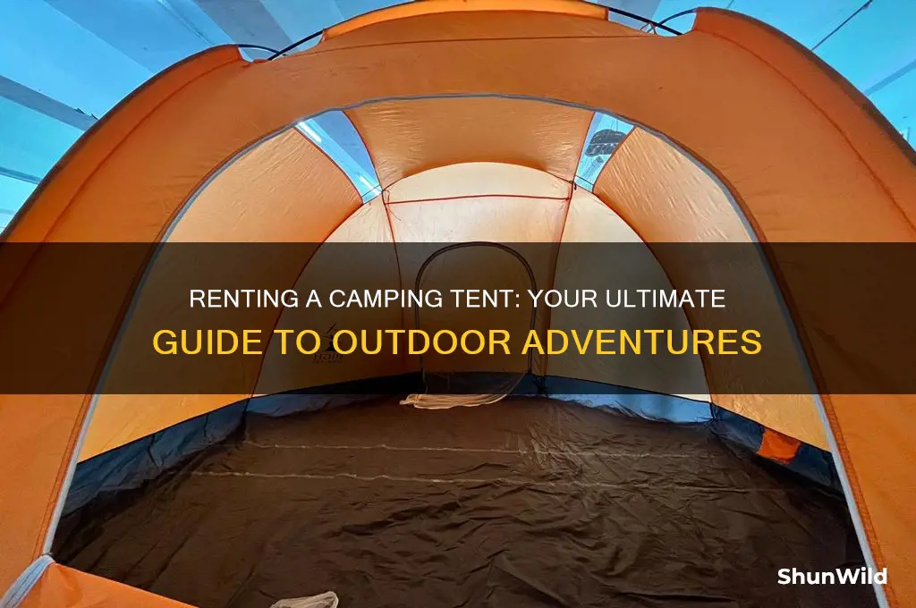 can i rent a camping tent